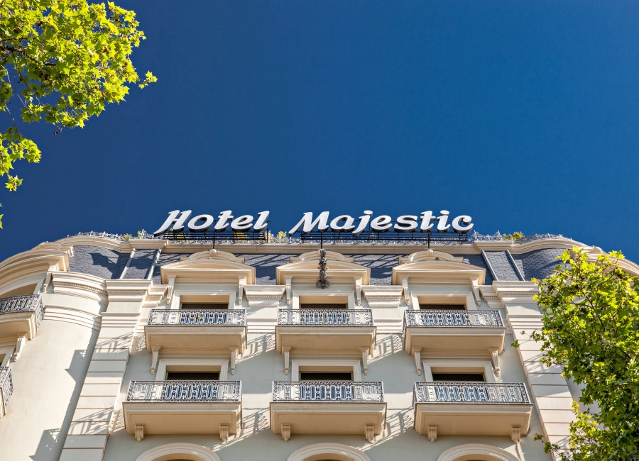 Fachada del Majestic Hotel & Spa en el paseo de Gràcia